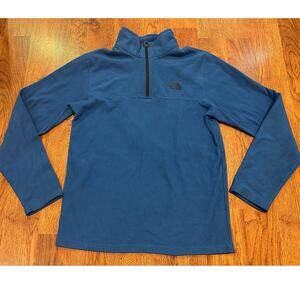 Boys The North Face 1/4 Zip Fleece Pullover Blue Size XL – Outdoor Layers